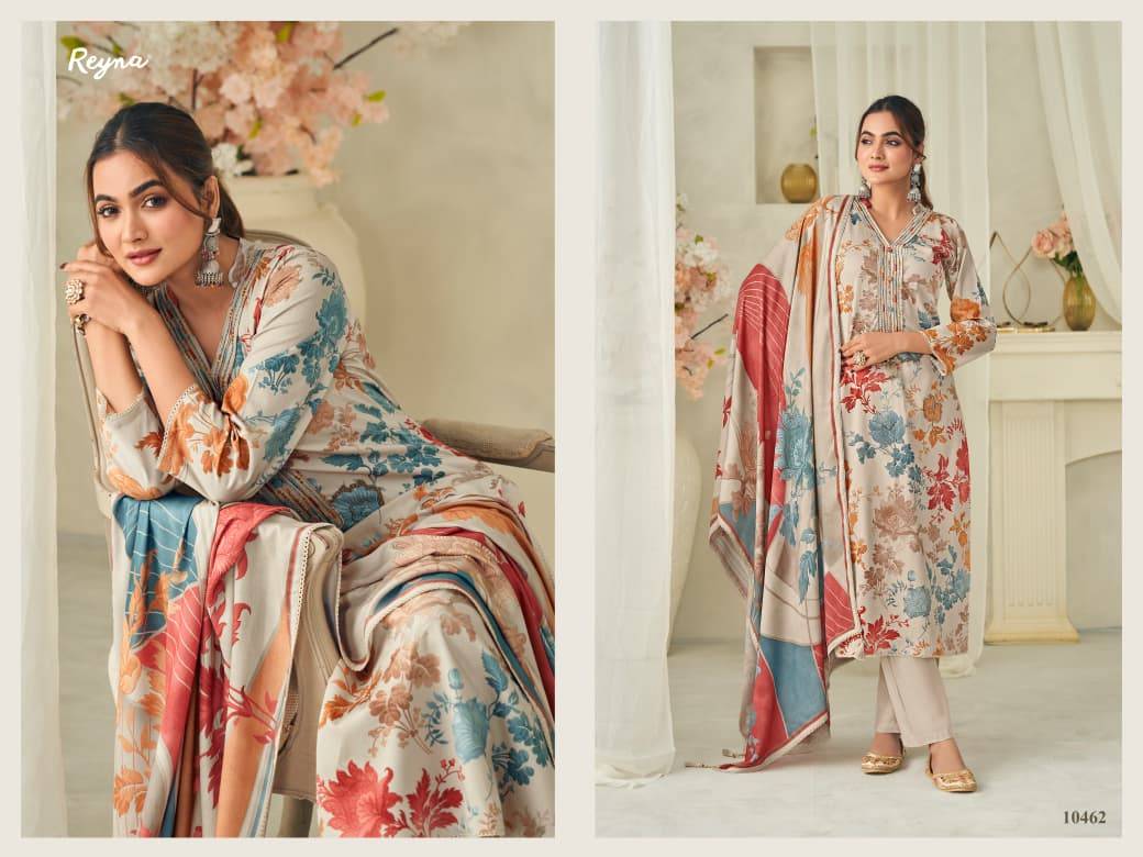  MEHRUNISSA By Reyna 10462 To 10463 Series Beautiful Festive Suits Colorful Stylish Fancy Casual Wear SUPERIOR COTTON DIGITAL Dresses At Wholesale Price